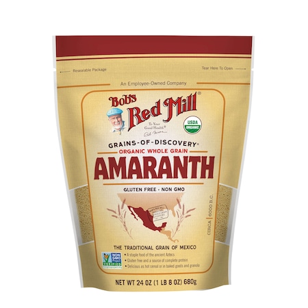 Bobs Red Mill Natural Foods Bob's Red Mill Organic Amaranth Grain 24 oz. Pouches, PK4 6000S244